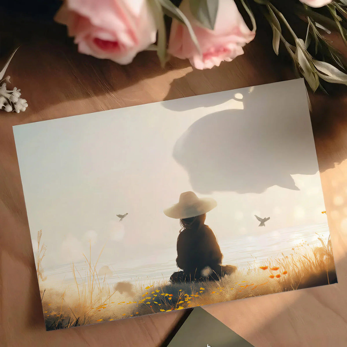Sun-Kissed Meadow Mural Wallpaper — Ethereal Coastal Landscape Mural Wallpaper - room preview 03