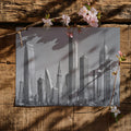 Metropolis Skyline Sketch Mural Wallpaper —Modern Architectural Art Mural Wallpaper - room preview 03