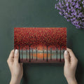 Autumn Sunset Forest Mural Wallpaper — Vibrant Impressionist Art Mural Wallpaper - room preview 03