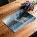 Wireframe Stag Lakeside Mural Wallpaper — Modern Digital Landscape Mural Wallpaper - room preview 03