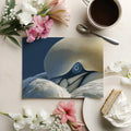 Gannet Macro Portrait Mural Wallpaper — Minimalist Nature Decor Mural Wallpaper - room preview 03