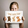 Forest Musical Friends Mural Wallpaper — Whimsical Hand-Drawn Art Mural Wallpaper - room preview 03