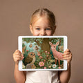 Enchanted Wildlife Forest Mural Wallpaper — Whimsical Storybook Art Mural Wallpaper - room preview 03