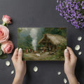 Jungle Settlement Oil Painting Mural Wallpaper — Impressionist Art Mural Wallpaper - room preview 03