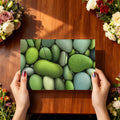 Smooth River Pebble Mural Wallpaper — Nature-Inspired Zen Decor Mural Wallpaper - room preview 03
