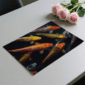 Koi Pond Swimming Mural Wallpaper — Bold High Contrast Aquatic Art Mural Wallpaper - room preview 03
