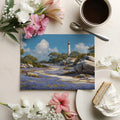 Coastal Lighthouse Path Mural Wallpaper — Impressionistic Landscape Mural Wallpaper - room preview 03