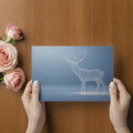 Stellar Stag Wireframe Mural Wallpaper — Modern Minimalist Design Mural Wallpaper - room preview 03
