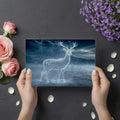 Stellar Stag Spirit Mural Wallpaper — Ethereal Winter Landscape Mural Wallpaper - room preview 03