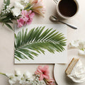 Minimalist Palm Leaf Mural Wallpaper — Clean Botanical Print Mural Wallpaper - room preview 03