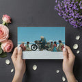 Nomadic Salt Flat Travelers Mural Wallpaper — Cinematic Adventure Mural Wallpaper - room preview 03