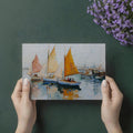 Sailboat Regatta Mural Wallpaper — Impressionist Coastal Art Mural Wallpaper - room preview 03
