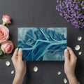 Aerial River Delta Mural Wallpaper — Fluid Nature Art Mural Wallpaper - room preview 03