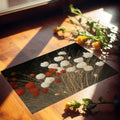 Crimson and Cream Dandelion Floral Mural Wallpaper - room preview 03