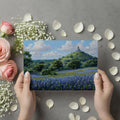 Bluebonnet Hill Landscape Mural Wallpaper — Impressionist Style Mural Wallpaper - room preview 03