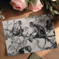 Vintage Botanical Monkey Mural Wallpaper —Academic Illustration Mural Wallpaper - room preview 03