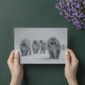 Snow Monkey Winter Landscape Mural Wallpaper — Minimalist Photography Mural Wallpaper - room preview 03