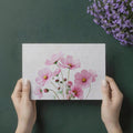 Cosmos Floral Bouquet Mural Wallpaper — Soft Pastel Garden Mural Wallpaper - room preview 03
