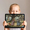 Storybook Woodland Friends Mural Wallpaper — Whimsical Forest Decor Mural Wallpaper - room preview 03