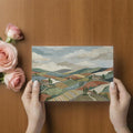 Tuscan Hillside Mural Wallpaper — Painterly Countryside Landscape Mural Wallpaper - room preview 03