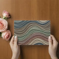 Fluid Wave 3D Mural Wallpaper — Abstract Layered Texture Design Mural Wallpaper - room preview 03