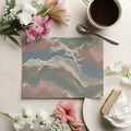 Topographic Mountain Contour Mural Wallpaper — Pastel Landscape Mural Wallpaper - room preview 03