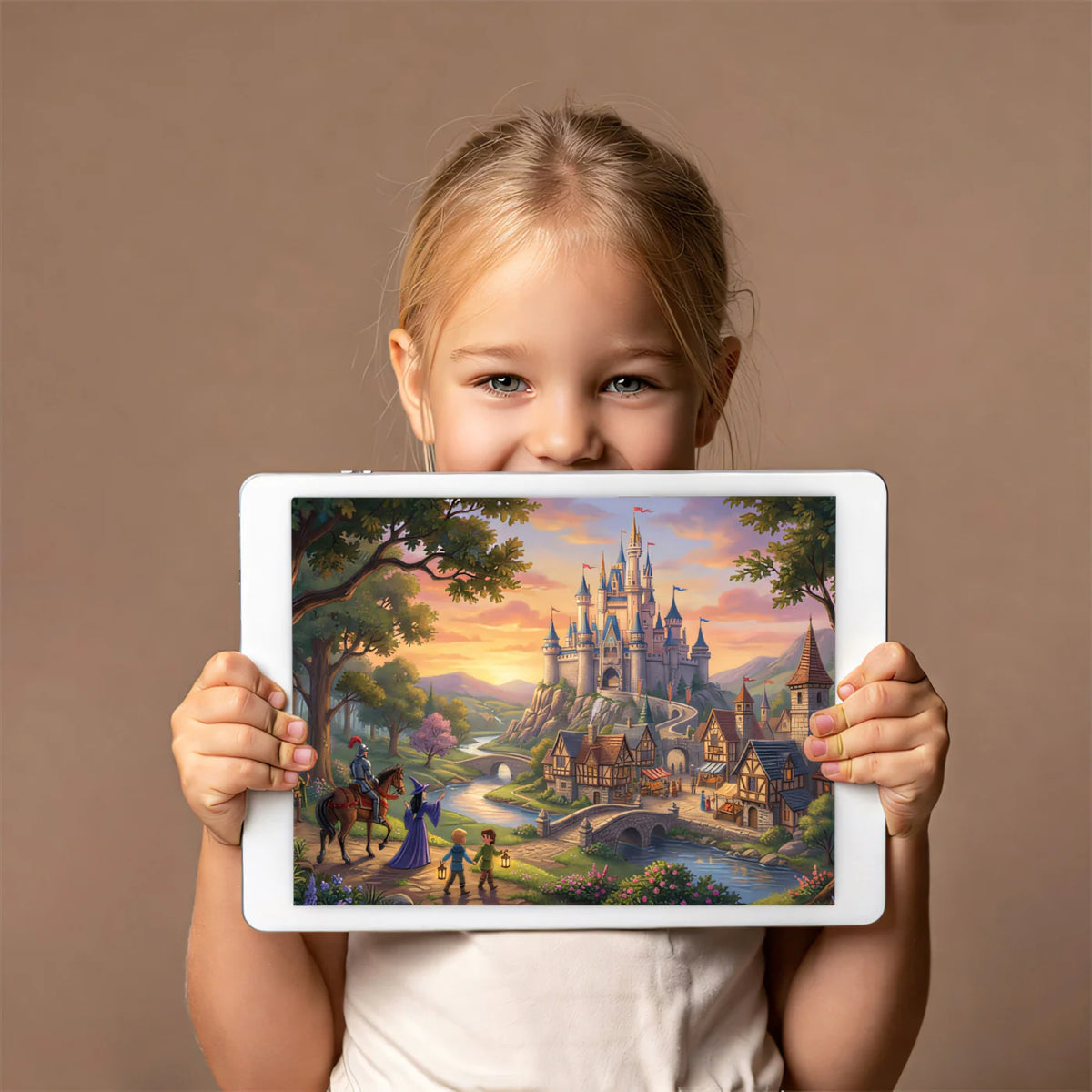 Fairytale Kingdom Mural Wallpaper — Magical Storybook Landscape Mural Wallpaper - room preview 03