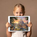 Fairytale Kingdom Mural Wallpaper — Magical Storybook Landscape Mural Wallpaper - room preview 03