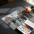 Vintage Parisian Street Scene Mural Wallpaper for Elegant Interiors Mural Wallpaper - room preview 03