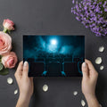Cinematic Spotlight Theater Wallpaper Dark Moody Cinema Room Mural Empty Movie Seats Wall Art Mural Wallpaper - room preview 03