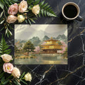 Kyoto Golden Pavilion Mural Wallpaper — Japanese Landscape Decor Mural Wallpaper - room preview 03