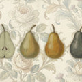 Vintage Pear Botanical Mural Wallpaper — Classic Fruit Illustration Mural Wallpaper - room preview 03