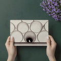 Industrial Pipe and Bird Mural Wallpaper — Minimalist Geometric Mural Wallpaper - room preview 03