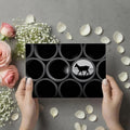 Industrial Deer Silhouette Mural Wallpaper — Modern Monochrome Art Mural Wallpaper - room preview 03
