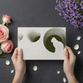 Minimalist Cat Silhouette Mural Wallpaper — Modern Tunnel Design Mural Wallpaper - room preview 03