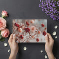 Winter Rose Garden Mural Wallpaper — Soft Frosted Floral Design Mural Wallpaper - room preview 03