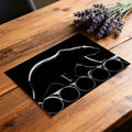 Bear and Industrial Pipe Mural Wallpaper — Minimalist Monochrome Mural Wallpaper - room preview 03