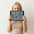 Exploded Bicycle Components Mural Wallpaper — Industrial Flat Lay Mural Wallpaper - room preview 03