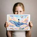 Flying Whale and Floating Castle Mural Wallpaper — Storybook Fantasy Mural Wallpaper - room preview 03