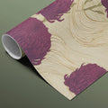 Vintage Chrysanthemum Wave Mural Wallpaper — Floral Wall Art Mural Wallpaper - room preview 03