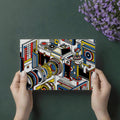 Exploded Camera Pop Art Mural Wallpaper — Isometric Photography Mural Wallpaper - room preview 03