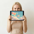 Floating Pastel Balloon Mural Wallpaper —Whimsical Sky Design Mural Wallpaper - room preview 03