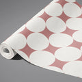 Minimalist Polka Dot Mural Wallpaper — Soft Mauve and Cream Mural Wallpaper - room preview 03