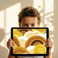 Retro Arches Mural Wallpaper — Ochre Yellow & Earthy Brown Mural Wallpaper - room preview 03