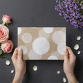 Floating Circles Mural Wallpaper — Soft Earthy Neutral Abstract Mural Wallpaper - room preview 03