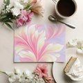 Ethereal Pastel Floral Swirl Mural Wallpaper — Soft Fluid Art Mural Wallpaper - room preview 03