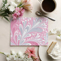 Fluid Marble Swirl Mural Wallpaper — Soft Pink & Grey Abstract Mural Wallpaper - room preview 03