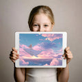 Flying Whale Anime Mural Wallpaper — Dreamy Twilight Sunset Mural Wallpaper - room preview 03