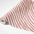 Organic Wave Line Mural Wallpaper — Dusty Rose and Cream Mural Wallpaper - room preview 03