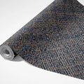 Intricate Navy Labyrinth Mural Wallpaper — Modern Architectural Style Mural Wallpaper - room preview 03